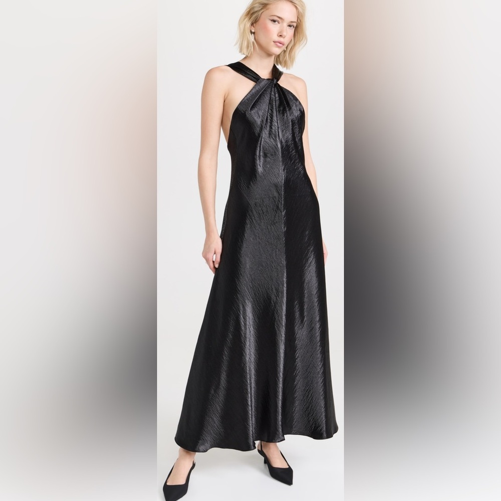 Tanya Taylor Black Mayanna Dress Saks Fifth Avenue Black Tie Gown Bridesmaid